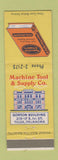 Matchbook Cover - Machine Tool Supply Tulsa OK Gorton Building