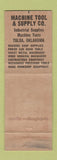 Matchbook Cover - Machine Tool Supply Tulsa OK Gorton Building