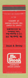 Matchbook Cover - Mr Steak Tulsa OK