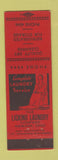 Matchbook Cover - Licking Aundry Newark OH low phone # MERCHANTS