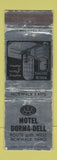Matchbook Cover - Motel Dorma Dell Norwalk OH WORN