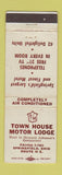Matchbook Cover - Town House Motor Lodge Springfield OR WEAR