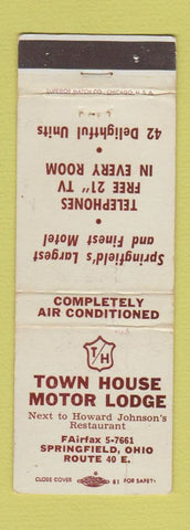 Matchbook Cover - Town House Motor Lodge Springfield OR WEAR