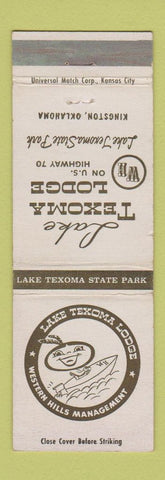 Matchbook Cover - Lake Texoma Lodge Kingston OK