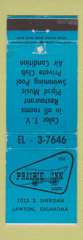 Matchbook Cover - Prairie Inn Lawton OK WEAR