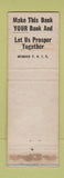 Matchbook Cover - Peoples Banking Company Oberlin OH WEAR