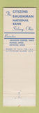 Matchbook Cover - Citizens Baughman National Bank Sidney OH