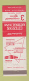 Matchbook Cover - Citizens National Bank Zanesville OH