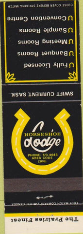 Matchbook Cover - Horseshoe Lodge Swift Current SK