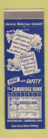 Matchbook Cover - Cambridge Bank OH