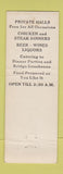 Matchbook Cover - Quebec Road Gardens Nite Club Cincinnati OH WEAR