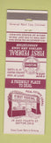 Matchbook Cover - First Federal Savings and Loan Dayton OH
