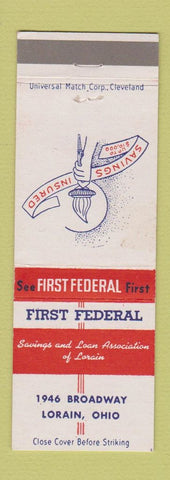 Matchbook Cover - First Federal Savings Lorain OH