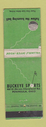 Matchbook Cover - Buckeye Sports Golf Peninsula OH WORN