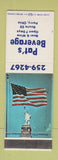 Matchbook Cover - Pat's Beverage Liquor Perry OH
