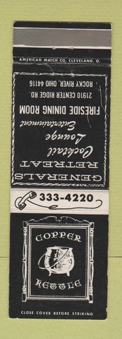 Matchbook Cover - Copper Kettle Restaurant Rocky River OH