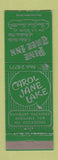 Matchbook Cover - Pine Tree Inn Carol Jane Lake Medina OH