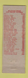 Matchbook Cover - Red Brick Tavern between Springfield Columbus OH WEAR