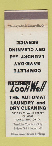 Matchbook Cover - Automat Laundry Dry Cleaning Columbus OH WEAR