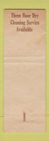 Matchbook Cover - Phillips Cleaners Cincinnati OH