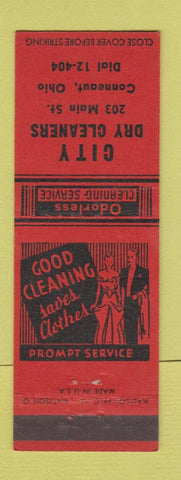 Matchbook Cover - City Dry Cleaners Conneaut OH