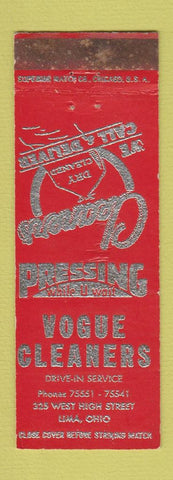 Matchbook Cover - Vogue Cleaners Lima OH WEAR