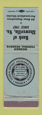 Matchbook Cover - Bank of Shawsville VA WEAR