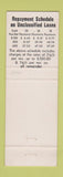 Matchbook Cover - Peoples Finance Service Chase City VA