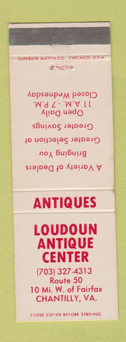 Matchbook Cover - Loudoun Antique Center Chantilly VA