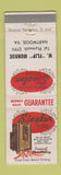 Matchbook Cover - Siegler Heaters Harwood VA Flip Monroe