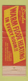 Matchbook Cover - Siegler Heaters Harwood VA Flip Monroe