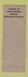 Matchbook Cover - Tappahannock Motel VA