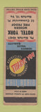 Matchbook Cover - Hotel York Norfolk VA
