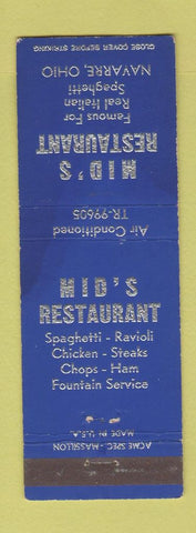 Matchbook Cover - Mid's Restaurant Navarre OH WEAR