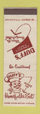 Matchbook Cover - Duff's Restaurant Winchester VA