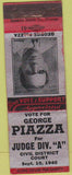 Matchbook Cover - George Piazza District Court Judge 1940