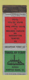 Matchbook Cover - Chesapeake Ferry Hampton Roads VA WEAR