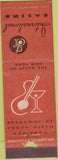 Matchbook Cover - International Casino Restaurant New York City WEAR
