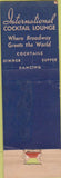 Matchbook Cover - International Casino Restaurant New York City WEAR