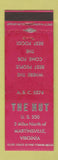 Matchbook Cover - The Hut Martinsville VA