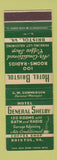 Matchbook Cover - Hotels General Shelby Bristol VA