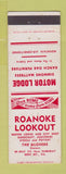 Matchbook Cover - Roanoke Lookout Bent Mountain VA Motel