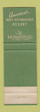 Matchbook Cover - The Homestead Hot Springs VA