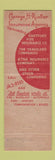 Matchbook Cover - George Rucker Insurance Arlington VA WEAR
