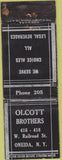 Matchbook Cover - Olcott Brothers Oneida NY WEAR