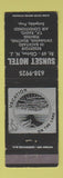 Matchbook Cover - Sunset Motel Clinton NJ