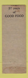 Matchbook Cover - Vienna Restaurants Atlantic City NJ WEAR