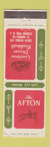 Matchbook Cover - Afton Restaurant Florham Park NJ WEAR
