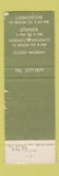 Matchbook Cover - Afton Restaurant Florham Park NJ WEAR
