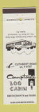 Matchbook Cover - Comptons Log Cabin Haddon NJ DD Bean